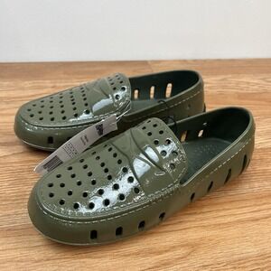 Floafers Prodigy Driver Patent Cypress Green Loafers‎ Shoes Big Kids Size 4 NEW